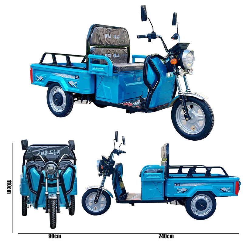

Электрические трехколесные велосипеды, 3-колесный электрический грузовой велосипед, мини-тип для грузового автомобиля на солнечной энергии, экологически чистый транспортный автомобиль