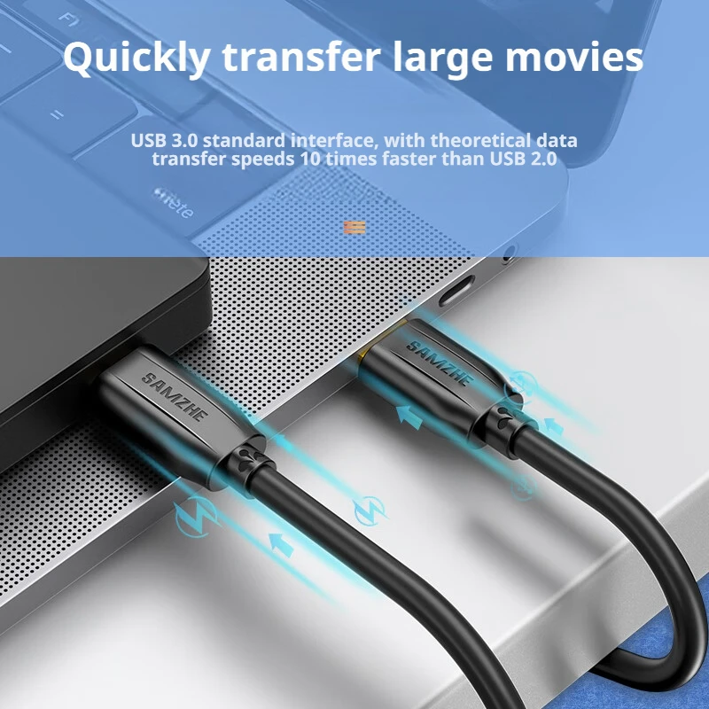 SAMZHE Hard Drive External Cable USB Micro B Cable HDD Cable Micro Data Cable SSD Sata Cable for Hard Disk Micro B USB3.0 Cable