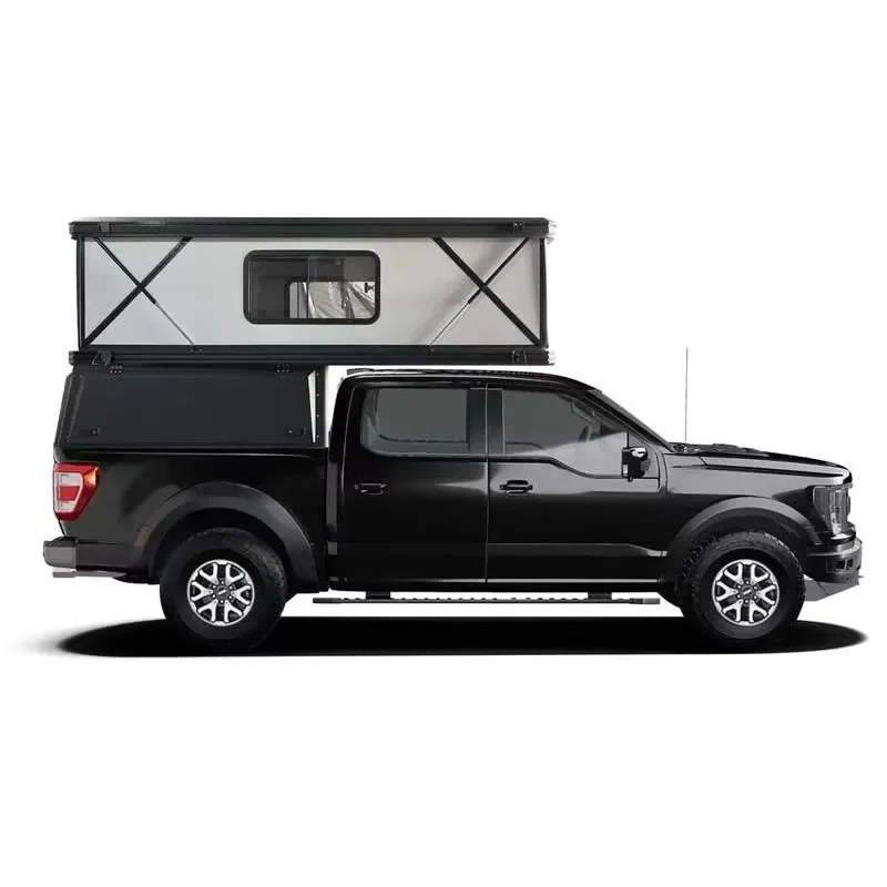 Hard Shell Off-Road 2-Person Waterproof Aluminum Foldable Car Rooftop Tent Pickup Truck Roof Top Tent for Camping