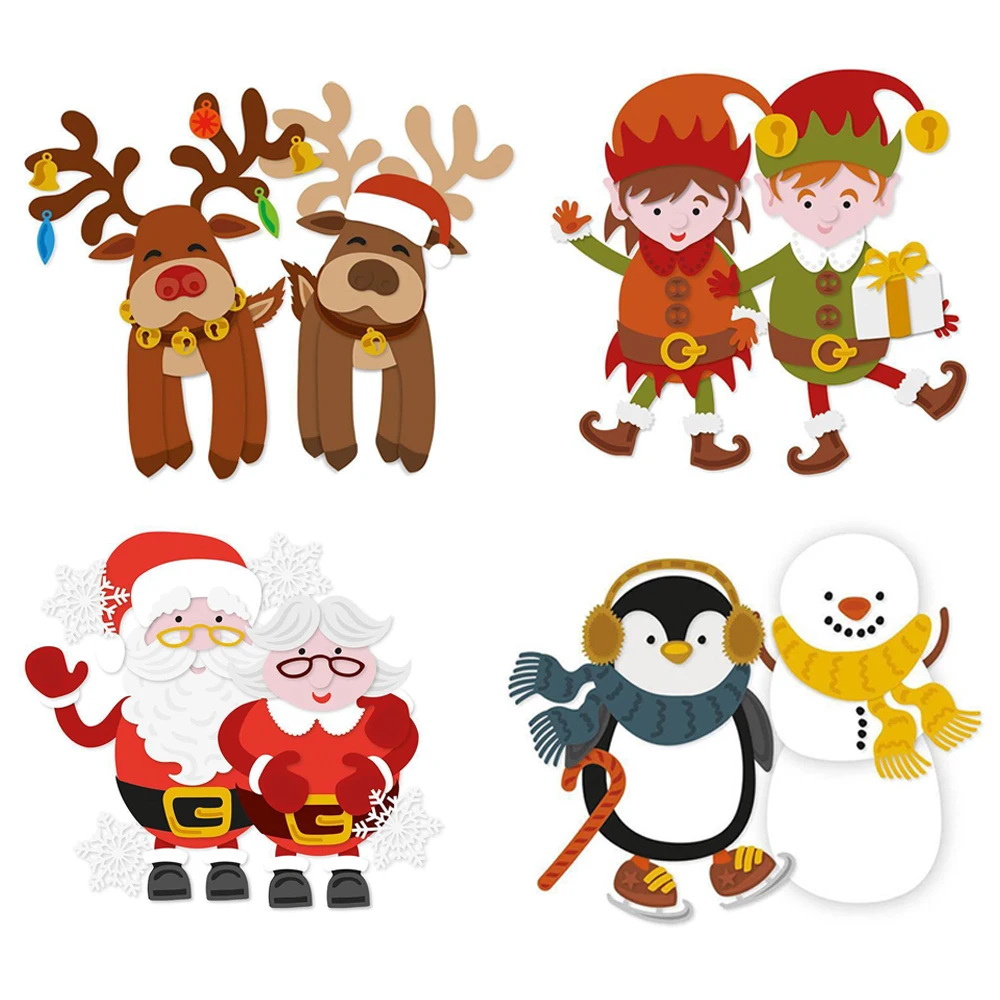 The Little Prince,Santa Claus,the Elk and Snowman Metal Cutting Dies For DIY Card Making Scrapbooking Photo Album Crafting Dies