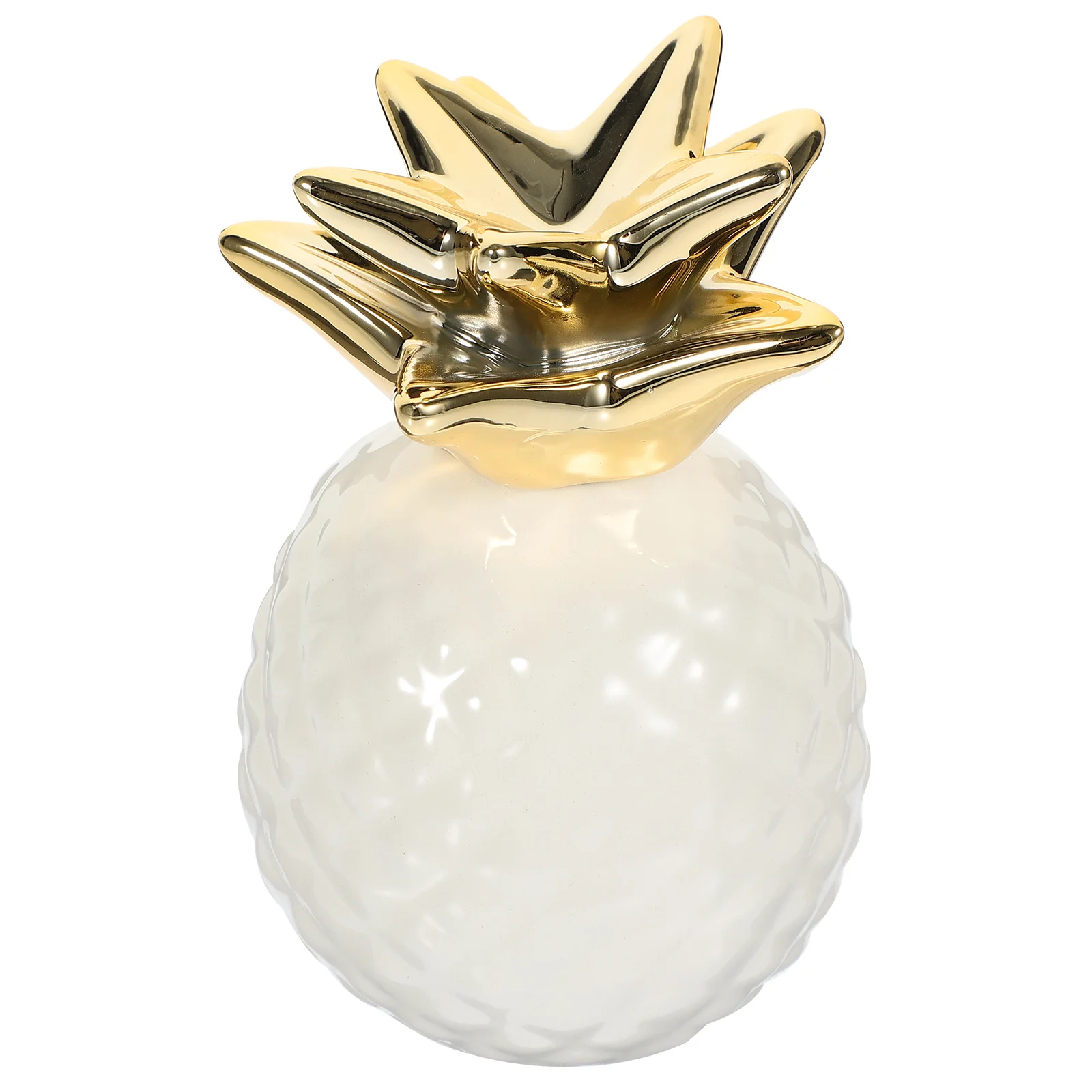 

Unique Pineapple Shape Ceramic Money Box Exquisitely Crafted Coin Storage Bank for Desktop Shelf Decor Gift for Savers