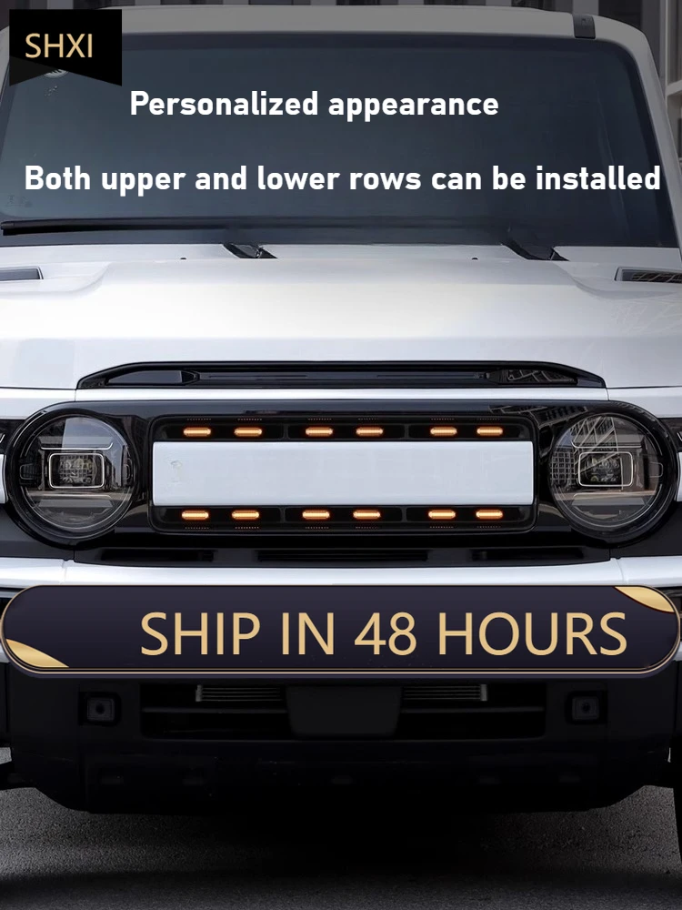 New For Chery ICAR V23 medium grille small yellow light LED auxiliary lighting daytime running decorative lights accessories