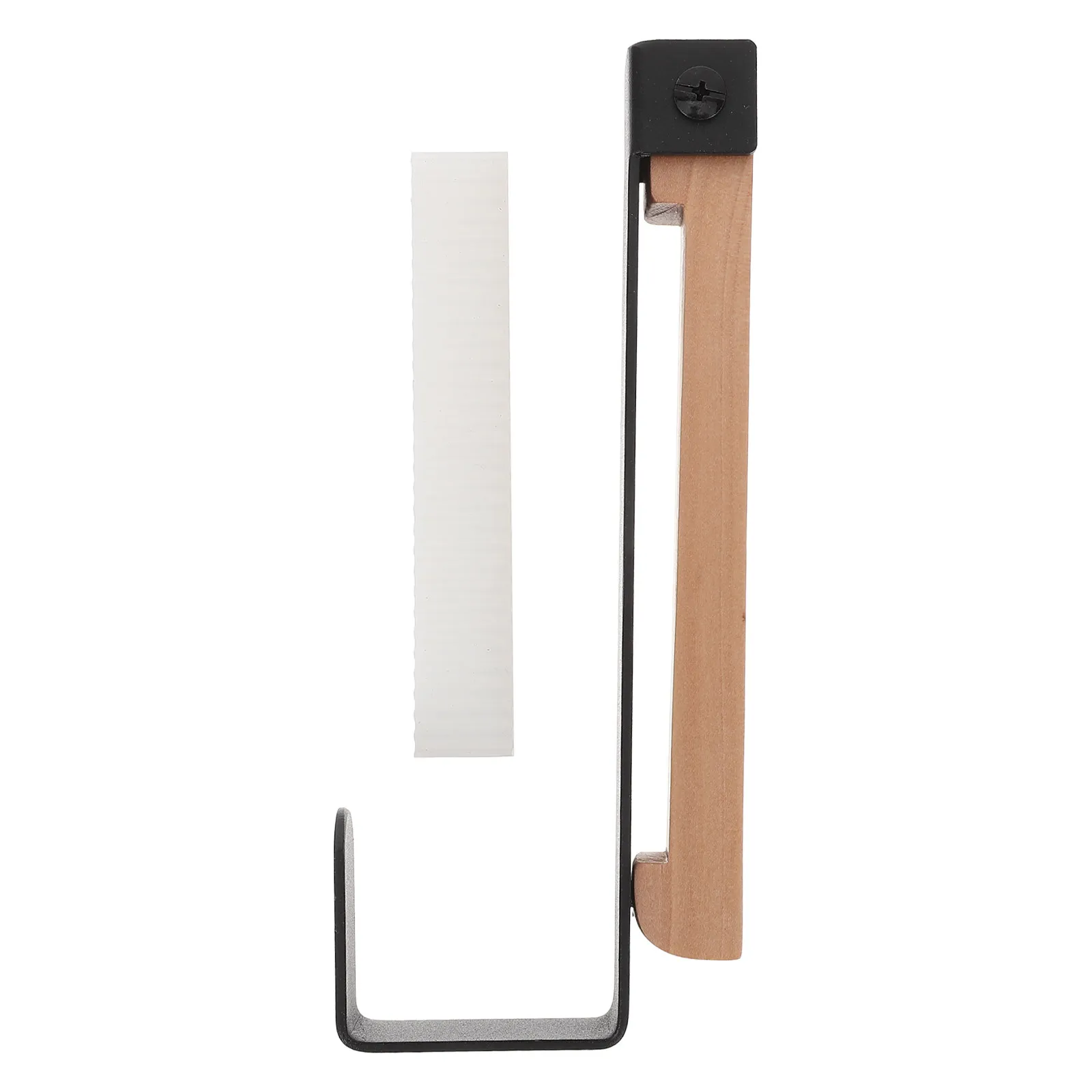 Over The Door Hook Heavy Duty Foldable Hanger Black No Drill Back Door Organizer Bathroom Towel Coat Jacket Rack Anti Slip Pad