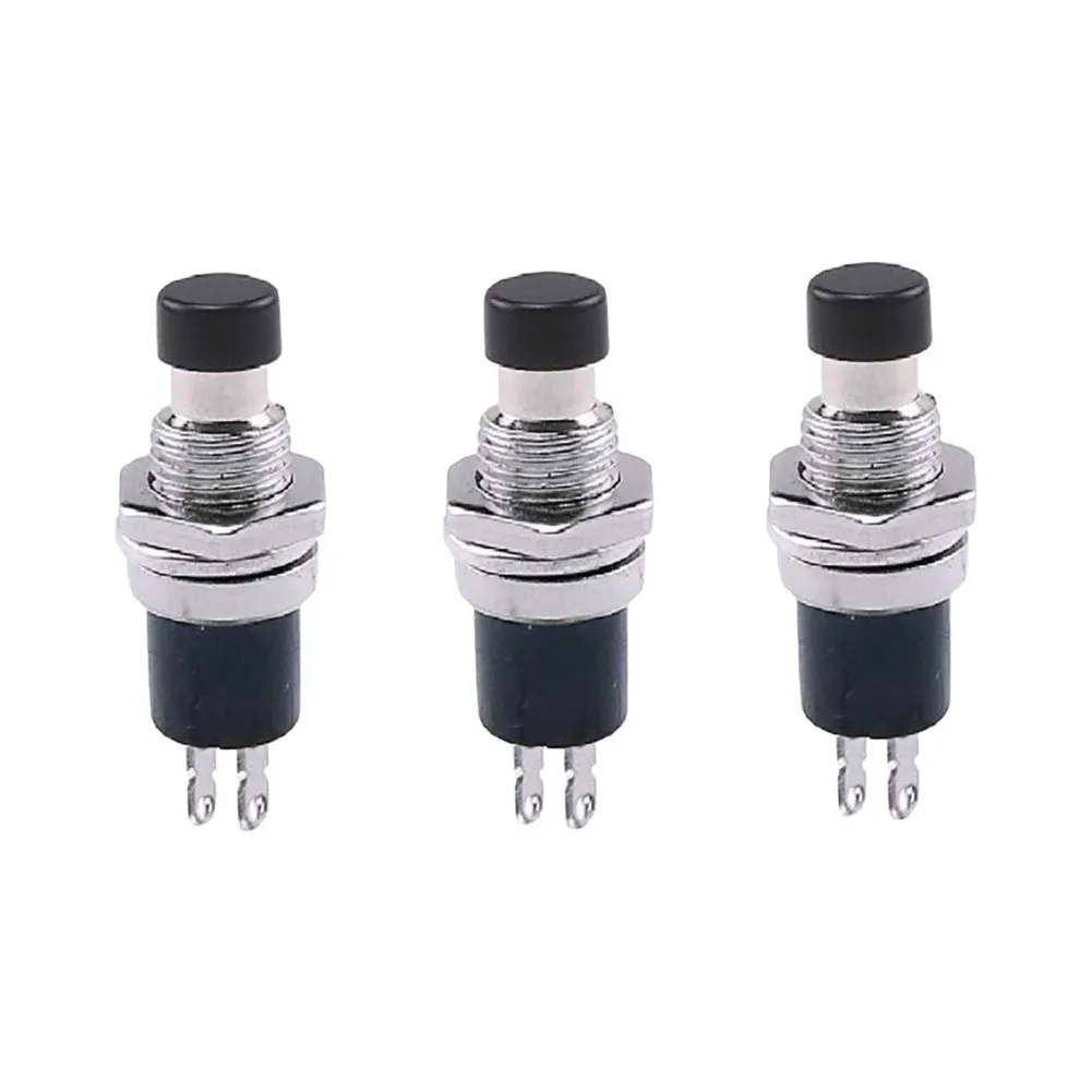 3PCS Momentary Push Button Switches with Normally Closed Contacts and 1 Normally Closed for contact Type for ideal for DIY