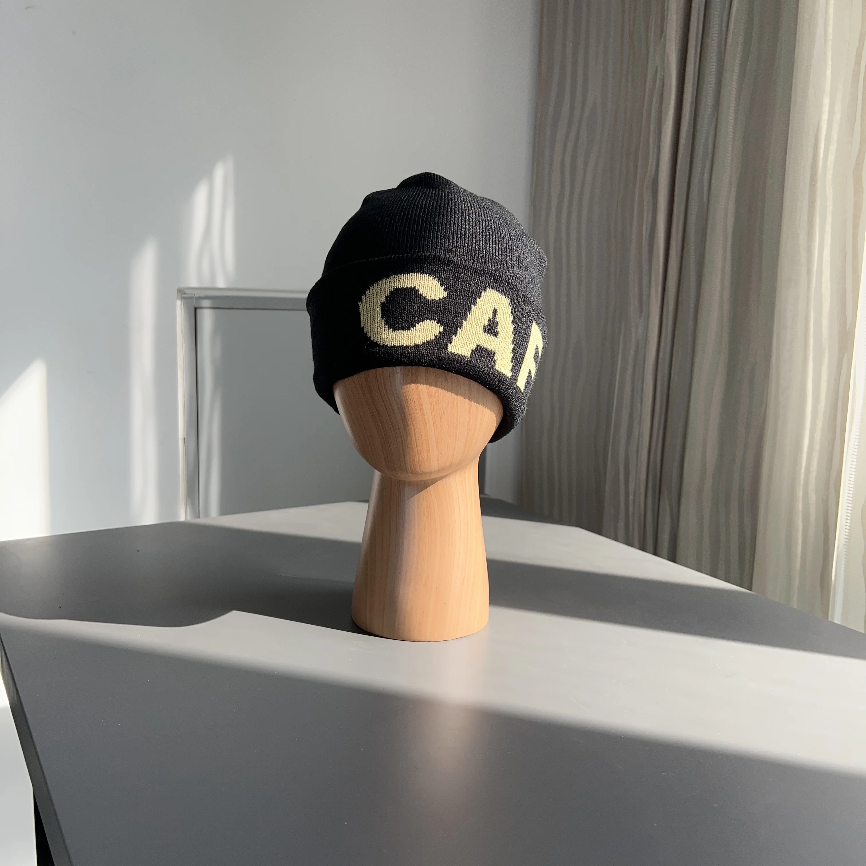 Coffee Brand Winter CAFE Beanie Hat Cleanfit Men and Women Hombre Kpop Knitted Bonnet