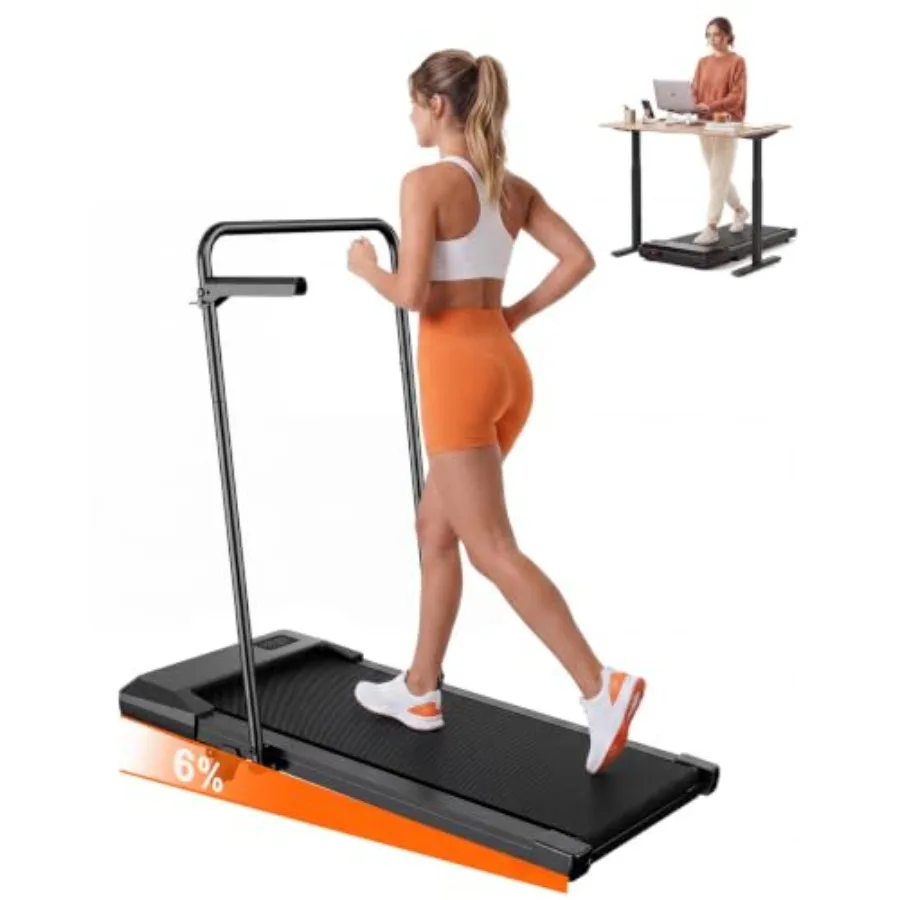 6% Incline 300 lbs Walking Pad Under Desk Treadmill