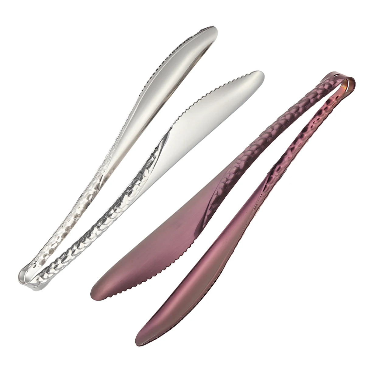 

Stainless Steel Food Tongs Heat Resistant Kitchen Cooking Gripper Steak Bread Pizza Tool Home Buffet Bar Party
