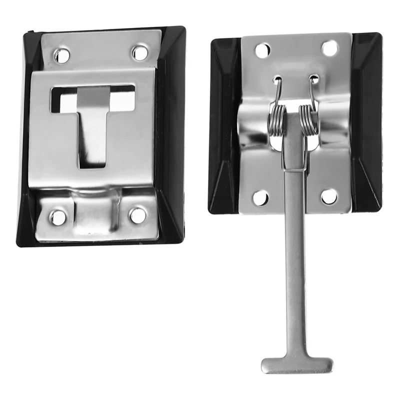 M93K-RV Door Latch Stainless Steel Entry Door Holder Keeper Hardware Bracket With Base For Trailer, Camper, Cargo, Truck