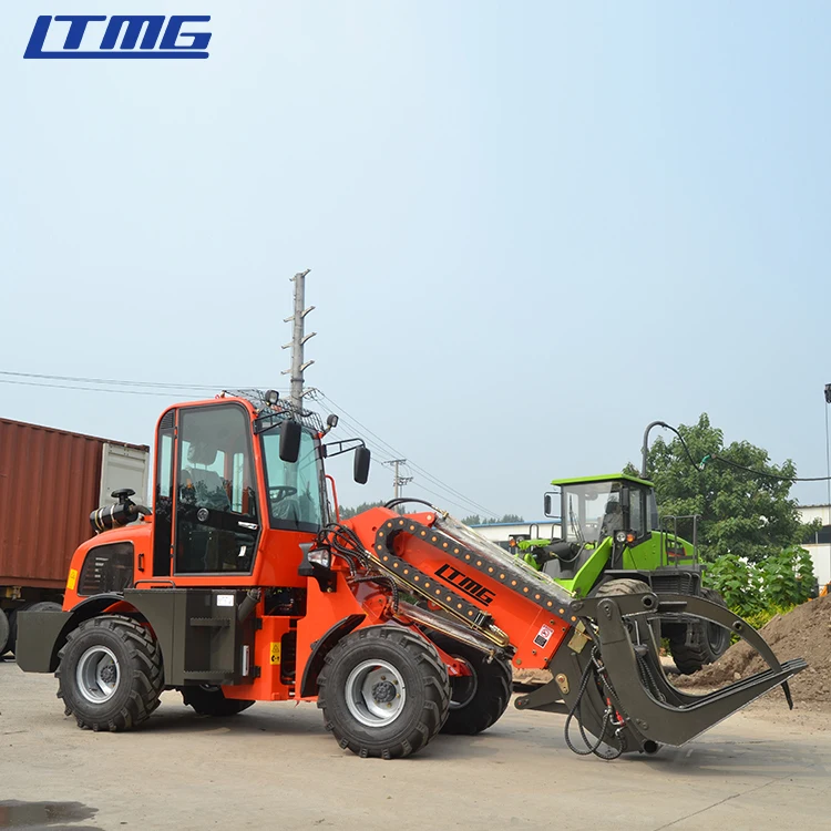 Liftsun Hinery Brand Mini Cheap Price Hydraulic Front End 1.5T 1Ton 4Wd Telescopic Boom Loader With Log Grapple