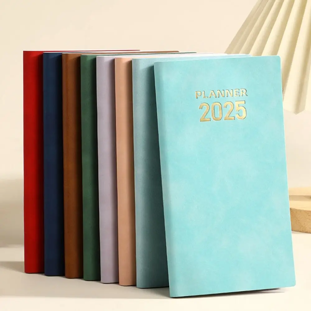 A6 2025 Agenda Planner Notebook 60 Pages Simple 2025 Journal Notebooks Paper Creative Business Notebook Academic Weekly Agenda