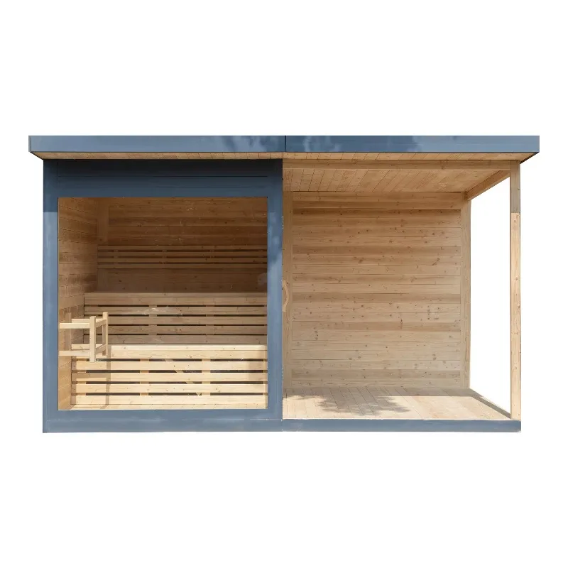 Customized Outdoor Dry Sauna Russian 3 Person Insulated Sauna Outdoor for Home Spa