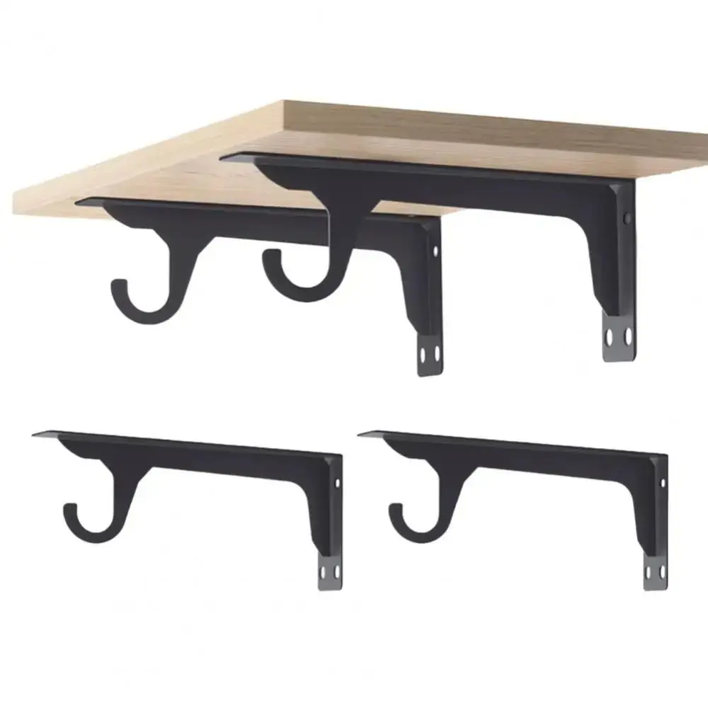 

Комплект из 2 прочных металлических кронштейнов, сверхмощные настенные опоры, промышленные кронштейны, простая установка, защита от ржавчины