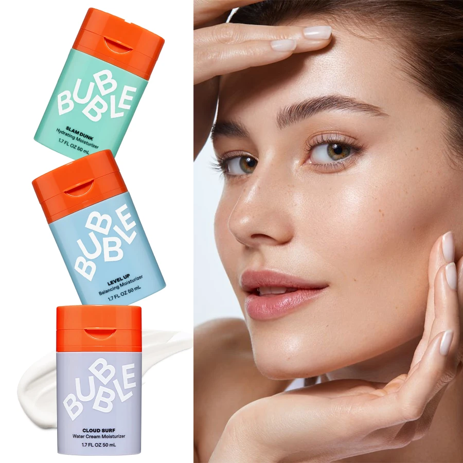 Bubble Skincare Slam Dunk Hidratante facial Loción facial ligera Hidratante facial diario para pieles normales a secas