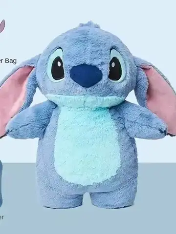 Stitch Angel doll plush Hot water Bottle hand Warmer Cute plush water bottle hand warmer