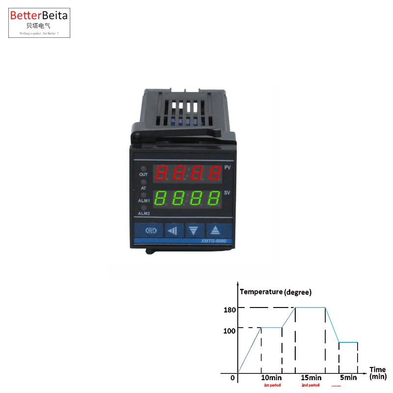 0-999min 1-30periods 0-1300'C Programmable temperature controller multi periods sequential programs thermostat temp. regulator