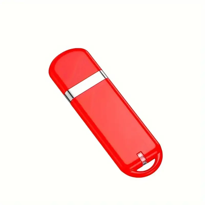 無料カスタムカラープリントロゴ カラフルプラスチック製 赤色LEDライト USB2.0フラッシュドライブ 4GB 8GB 16GB 32GB 64GB 128GB メモリースティック
