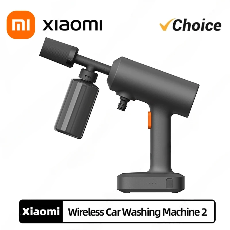 Original Xiaomi Mijia Wireless Car Washer 2 160L/h Large Water Volum Efficient Flushing High Pressure Wireless cleaning Lavage