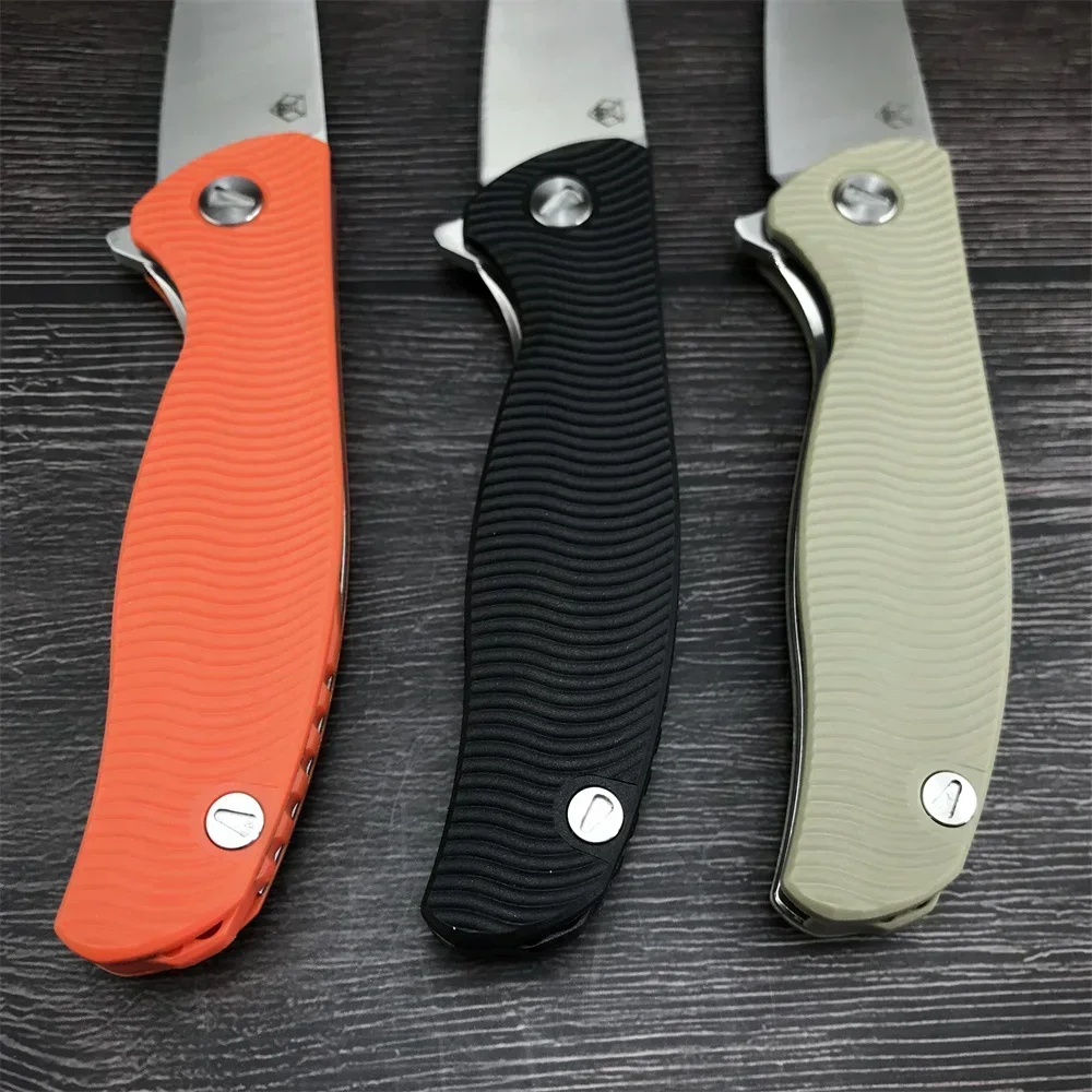 Russian Shirogorov Ball Bearing Folding Pocket Knife Nylon Fiber Handle Tactical Defense Hunting Camping Multifunctional Tools