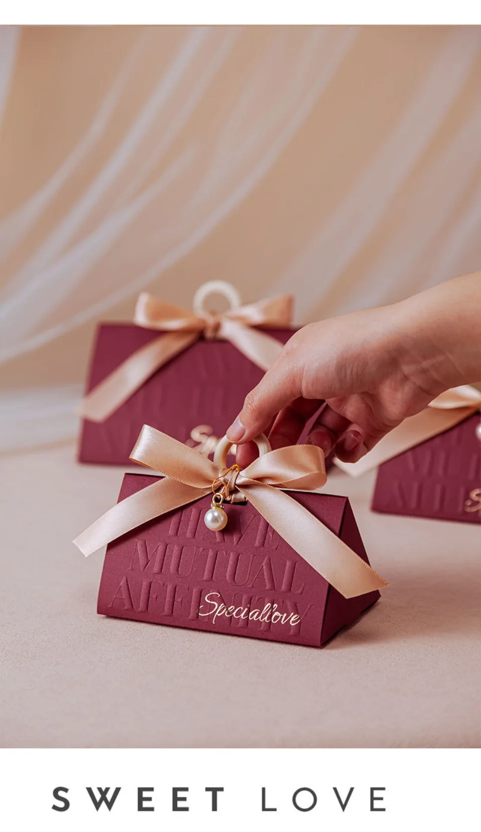 10/30/50 Stück Favor Candy Box Papierverpackung Verpackung Box Geschenkboxen Hochzeit Party Favor Dekoration Hochzeit Party Dekorationen – Detail 6