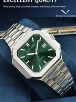 2025 New Specht&Söhne Luxury Business Mens Watch Japan Mechanical Movt High-quality Stainless Steel Rectangular Rose Gold Watch
