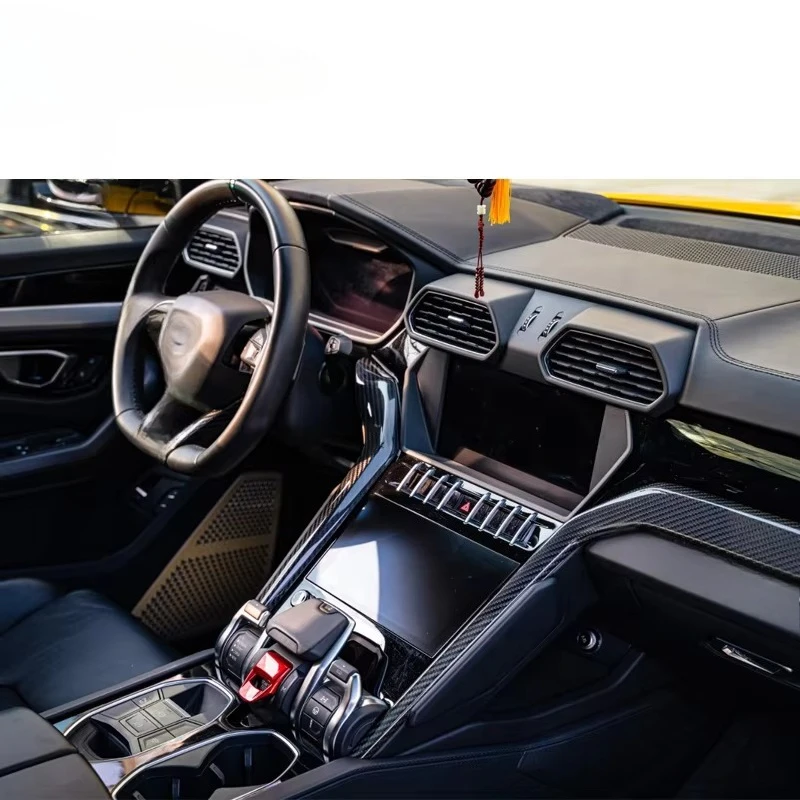 29 PCS Dry Carbon Fiber Interiors for LAM URUS Upgrade Facelift Sticker Interior Car Accessories Auto Parts