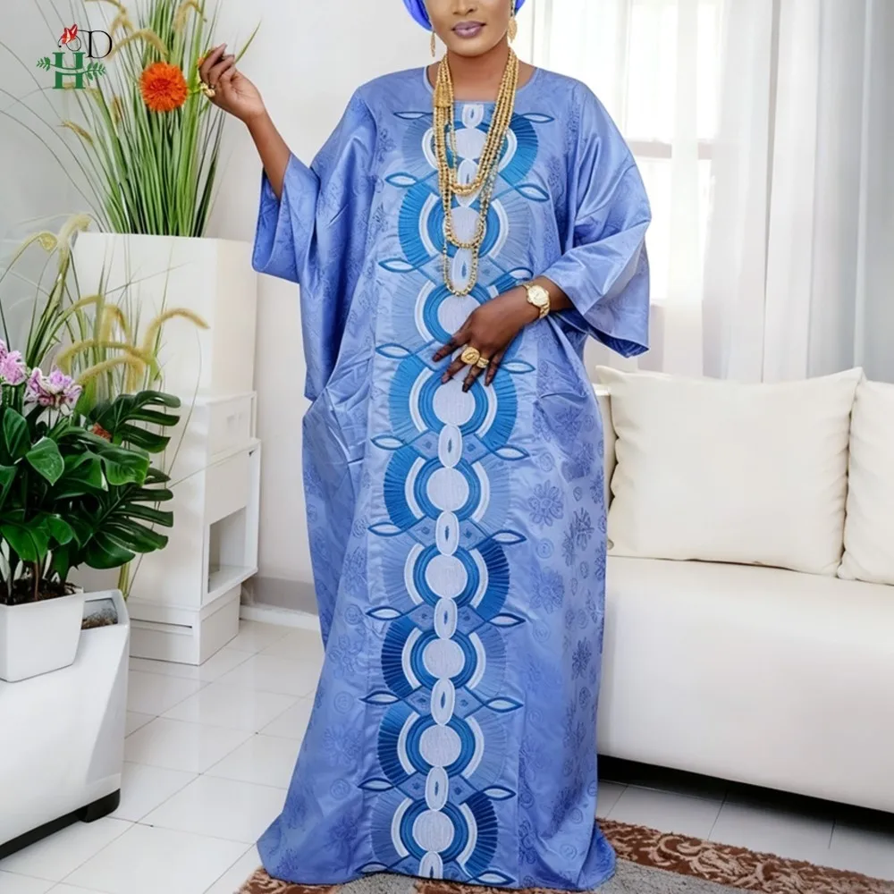 H&D 2026 Nuevos Vestidos Africanos para Mujer, Vestidos Turcos de Lujo, Elegantes Abayas de Dubái, Bordados, Traje Tradicional Nigeriano para Mujer