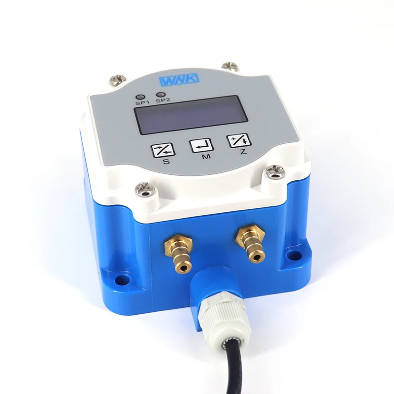 WNK Digital Display Analog RS485 Output Air Differential Pressure Transmitter Sensor