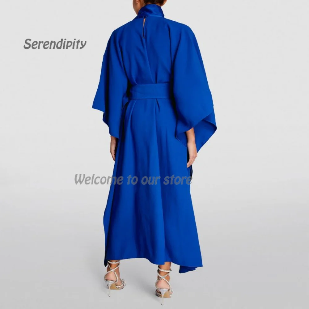 Serendipity Evening Dress فساتين سهرة A-Line Elegant Belt O-Neck Ankle-Length Cocktail Party Prom Gown For Sexy Women 2024