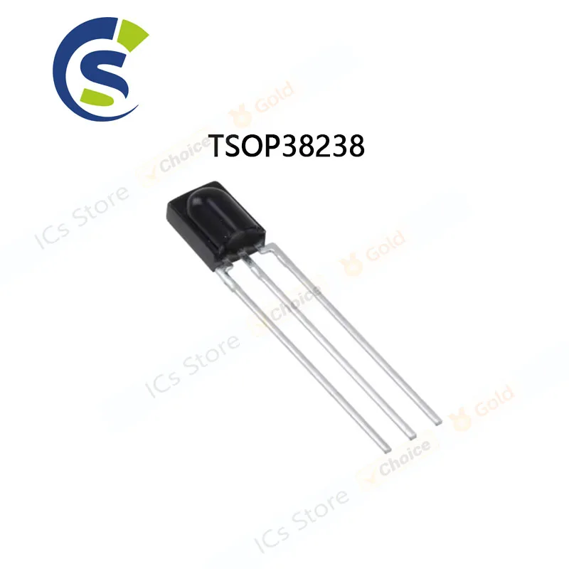 5pcs/lot NEW ORIGINAL RCVR MOD 38KHZ DOME AXIAL 38238 P38238 OP38238 DIP-3 TSOP38238