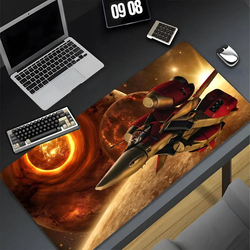 Anime Robotech  Mouse Pad XXL Gamer Gaming PC Computer Otaku Locking Edge DIY Customized Photo Laptop Notebook Desk Mat