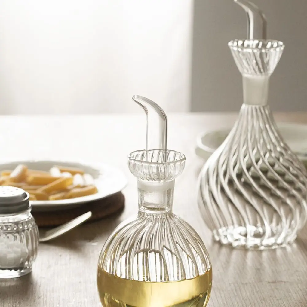 

Non-drip Glass Oil Dispenser Pouring Spout 500/900ml Condiment Container Vinegar Bottle Seasoning
