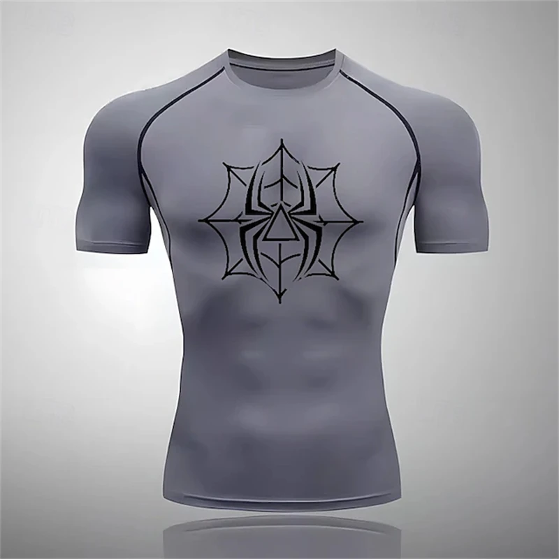 

2025 Men's Fitness Training Short-sleeved Casual Comfort Quick-drying Tops High-quality Breathable Sports Short-sleeved T-shirt