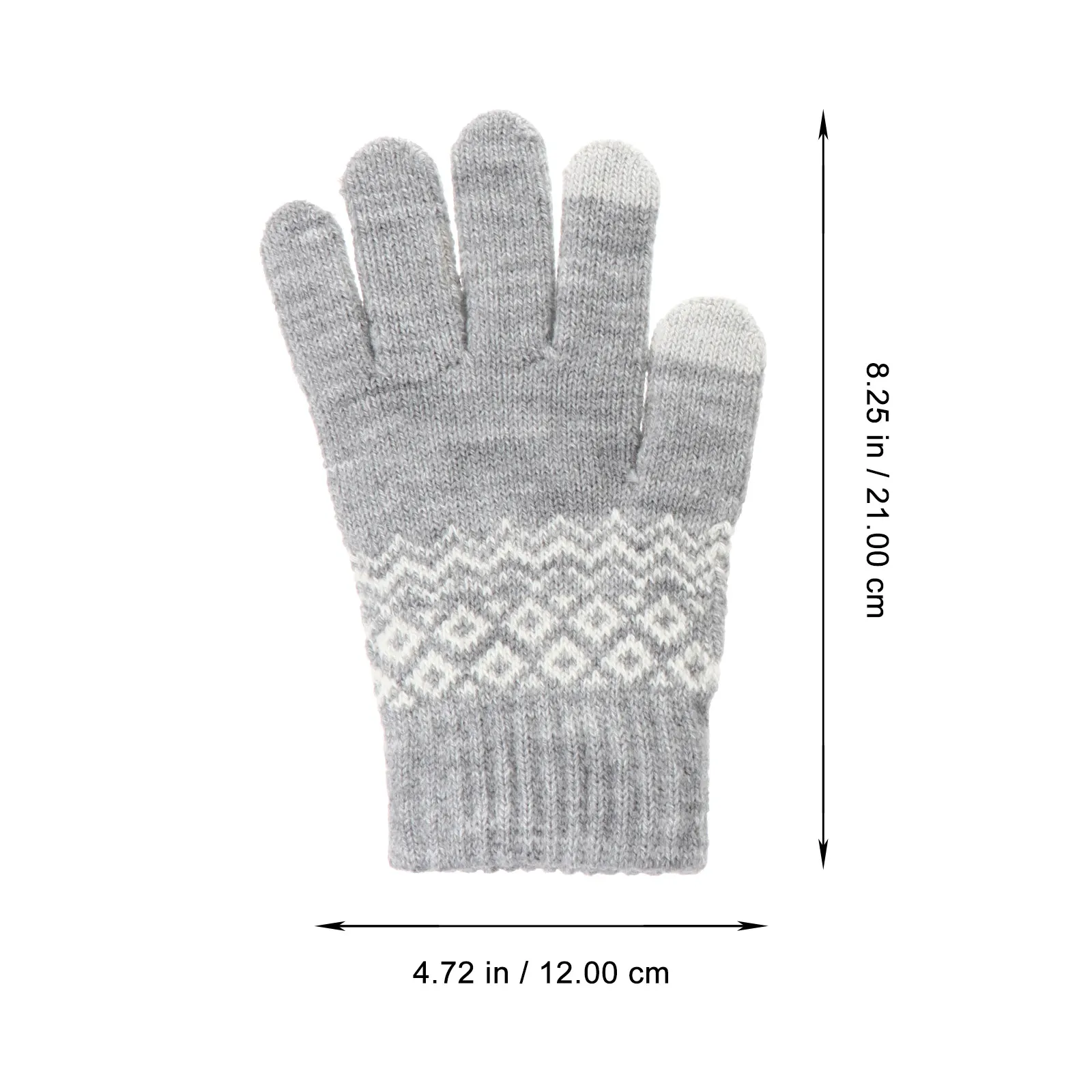 1Pair Weather Thermal Knit Gloves For Mens Winter Gloves Winter Accessories Thickened Warm Knitted