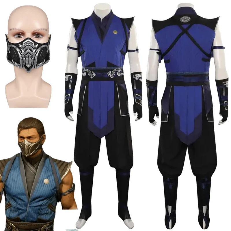 

❤️❤️❤️Sub-Zero Cosplay Mortal Kombat Cosplay Fantastia Costume Disguise For Male Men Adult Top Pants Mask Halloween Carniv❤️⭐️❤️