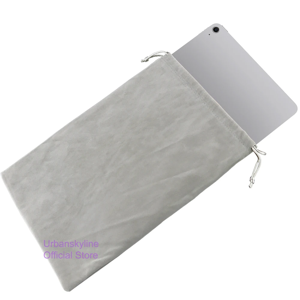 Sleeve for iPad Air 11 13 Pro M5 M4 Mini 7 6 12.9 10.9 10.2 9.7 7.9 8.3 Case Cover Protective Gray Drawstring Pouch Bag Liner