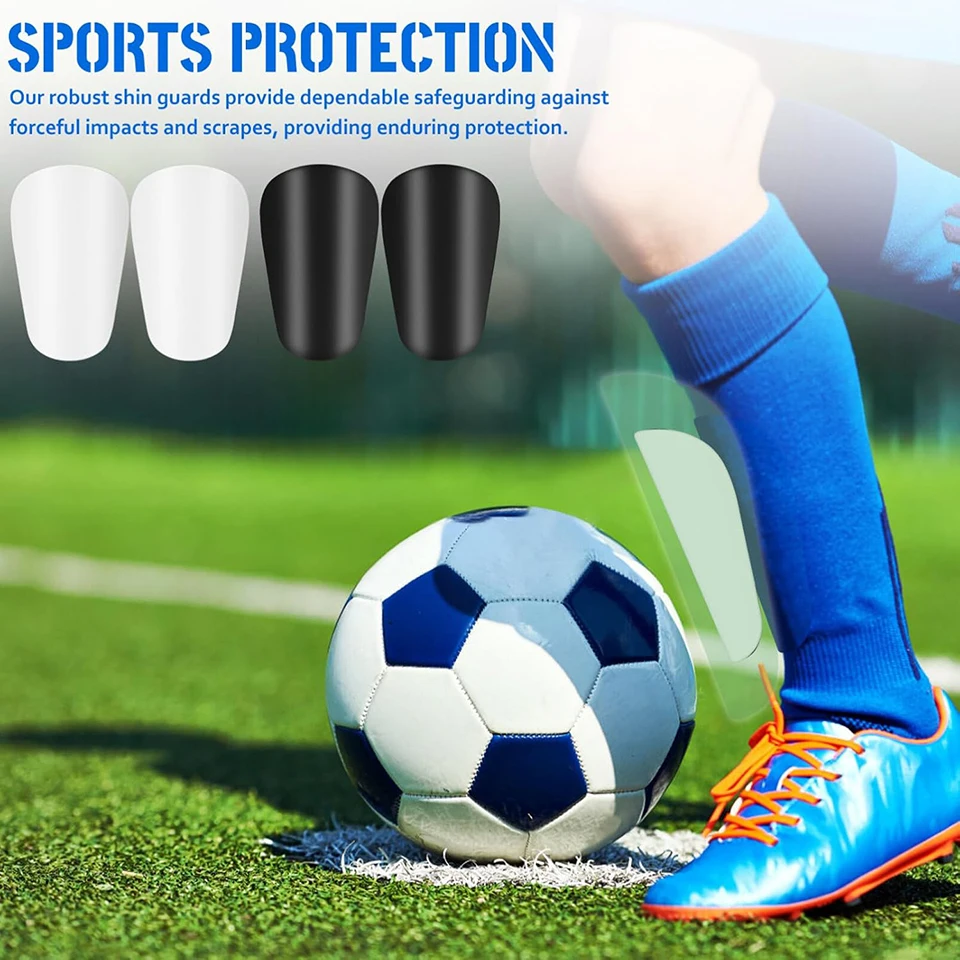 Loogdeel 1 Pair Mini Soccer Shin Guards Small Football Shin Pads Protective Equipment for Women Men,Calf Protective Gear Shin