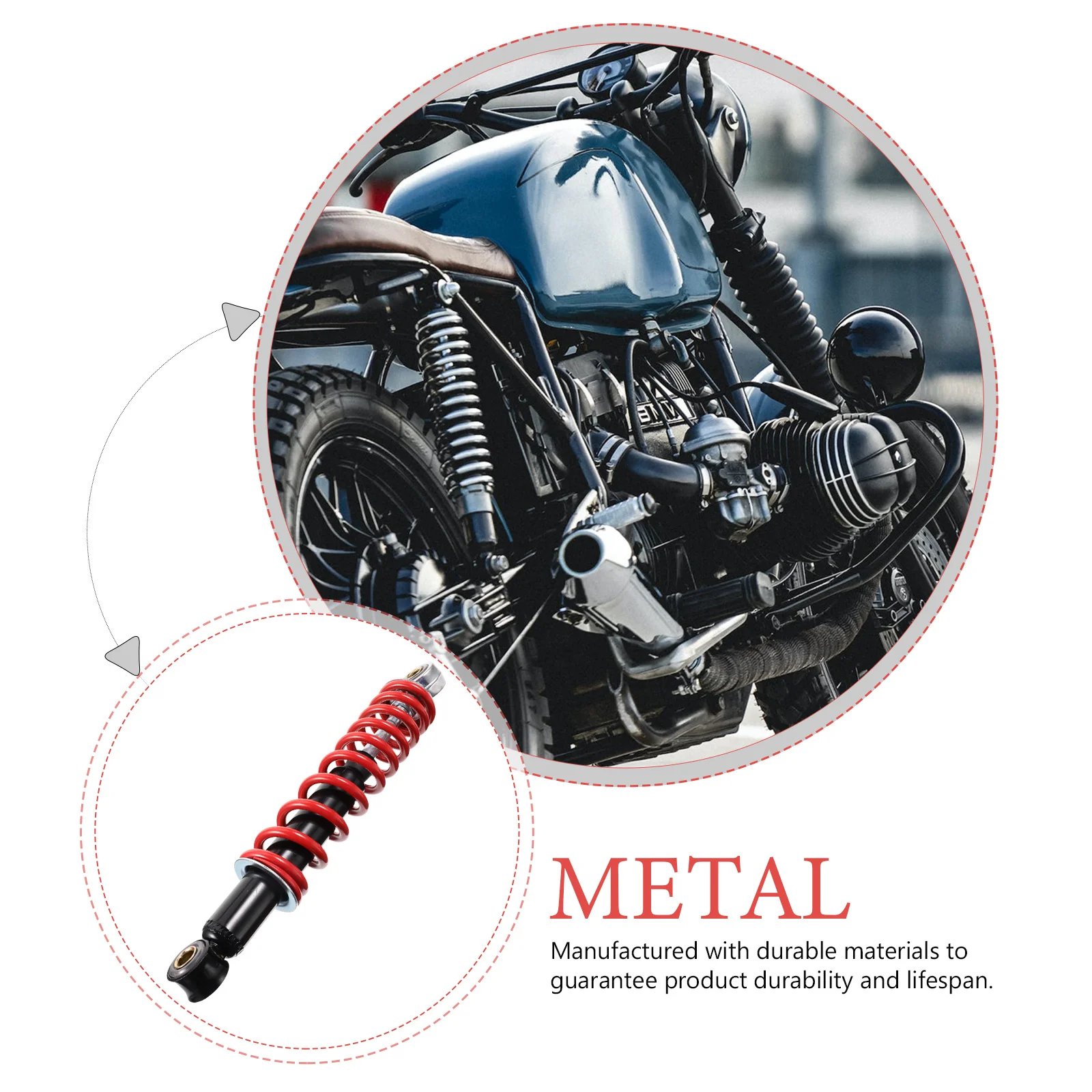 

Durable Atv Front Shock Absorber Solid Metal Spring Replacement Shock Absorber for Motorbike Motorcycle Atv Accessories