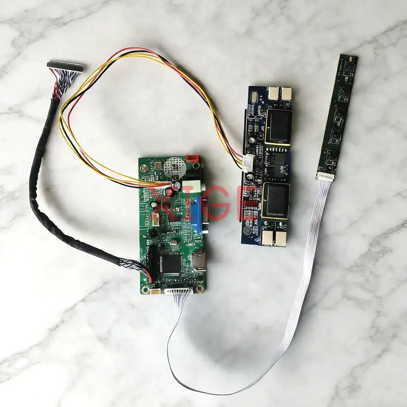 

Display Drive Controller Board Fit PM190SX CLAA190EA03 QD19EL01 TM190SX 1280x1024 1280*1024 4-CCFL VGA+HDMI 30 Pin LVDS Kit DIY