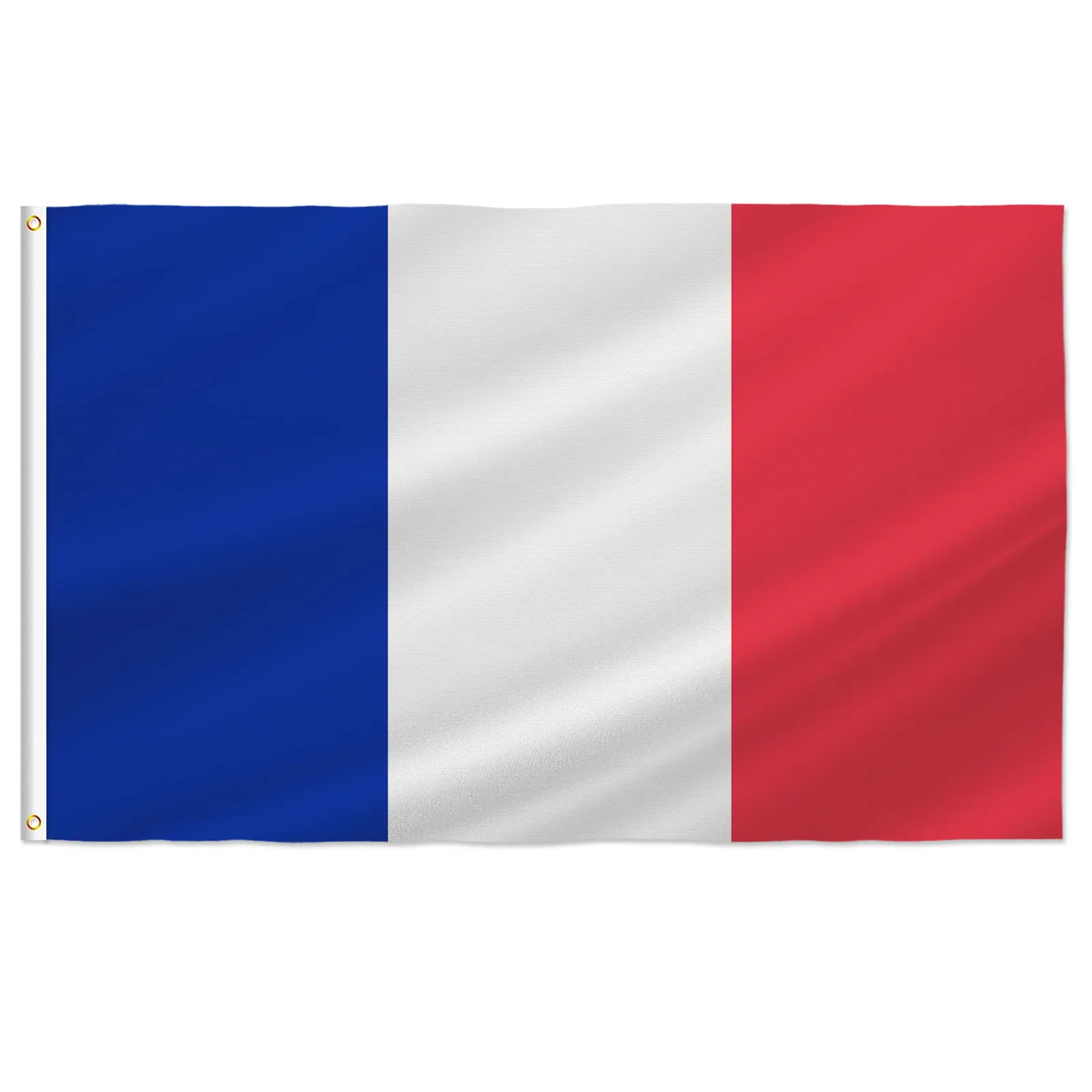 PTEROSAUR-France Flag, FR France French National Flag, Flag with Brass Grommets Room Indoor Outdoor Decor Banner