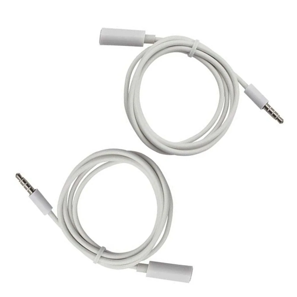 

2 Pcs Headphone Adapter Extension Cable Headset Mic Earphone Splitter Male to Female