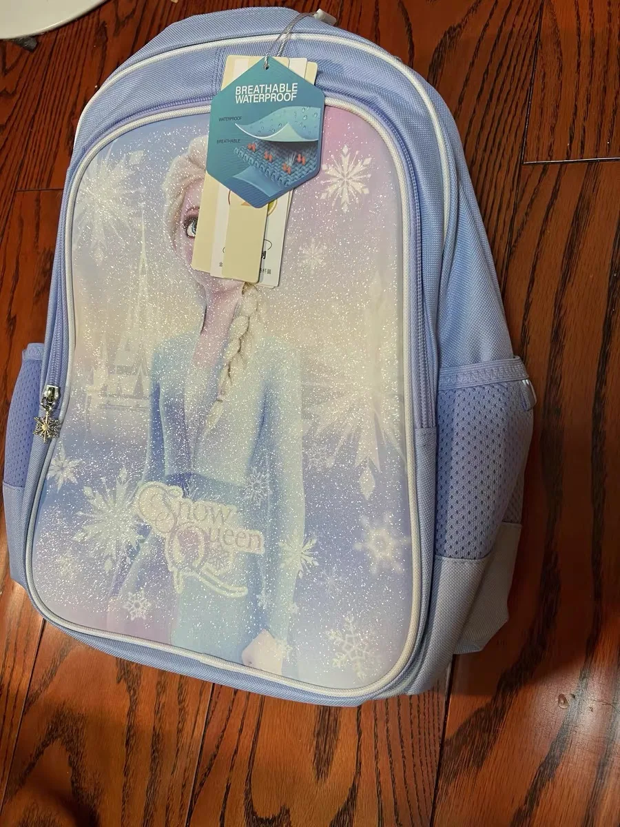 

New Disney cartoon frozen elsa Backpack bag Kindergarten school bag lady girls ball birthday gift