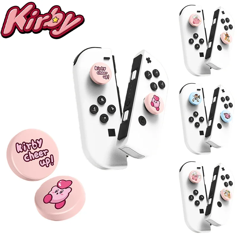 Kirby Soft Thumb Stick Grip Cap Joystick Protective Cover for Nintendo Switch Oled Lite Joycon Thumbstick Case Cute Funny Case