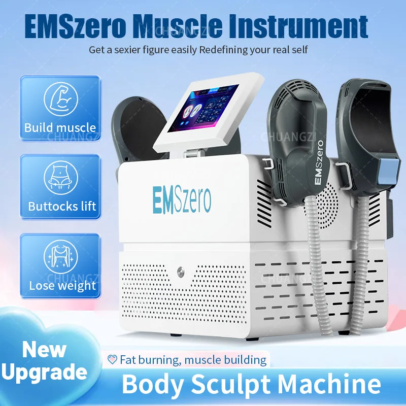 

EMSZERO New Desktop RF Body Shaping Machine Roller Fat Reduction And Magnetic Slimming EMS Body Shaping And Weight Loss White