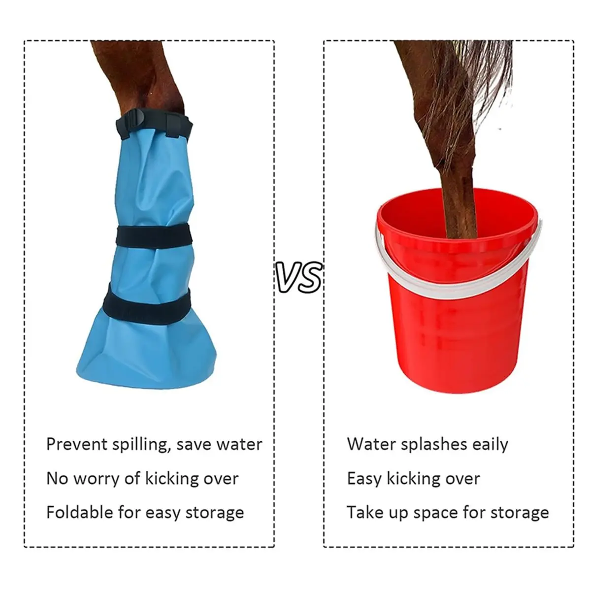 New Arrival 2pcs Hoof Soaker Riding Boots, Horse Soaking Boots, Horse Soaking Bags, Horse Hoof Wraps, and Hoof Care Bags.