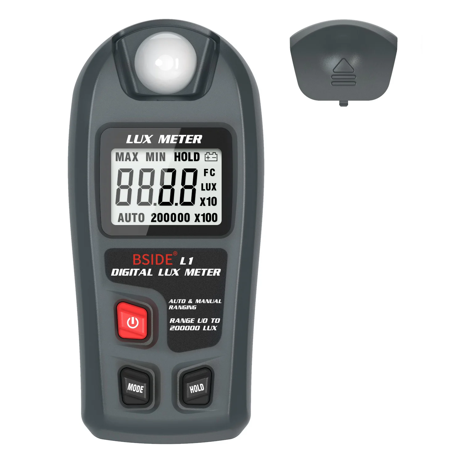 L1 Digital Lux Meter illuminometer 0.1-200000 Lux/0.01-20000 Fc LCD Pocket Light Meter Lux/FC Measure Tester Sensor Photometer