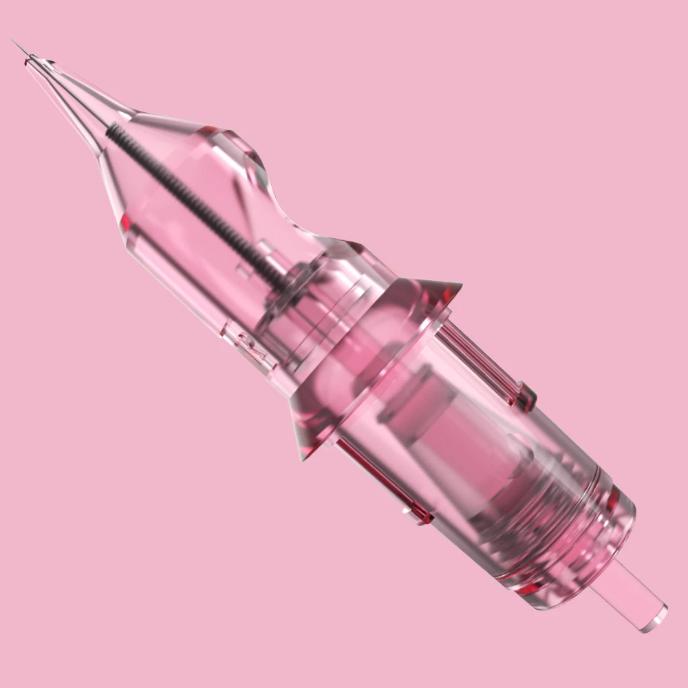 Charme Princess 10PCS Tattoo Cartridges RL Pink Disposable Embroidery Makeup Sterilized Safe Single Needles For Tattoo Supply