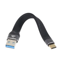 ChenYang CY USB 3.0 Type A Male to USB-C USB 3.1 Type C Male Host 10Gbps Flat Slim FPC Data Cable for Laptop & Phone