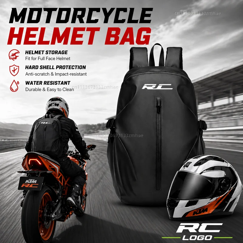 

Knight Backpack Motorcycle Helmet Bag Travel Equipment Waterproof Large Capacity For KTM RC 125 200 250 390 rc390 2014 2015