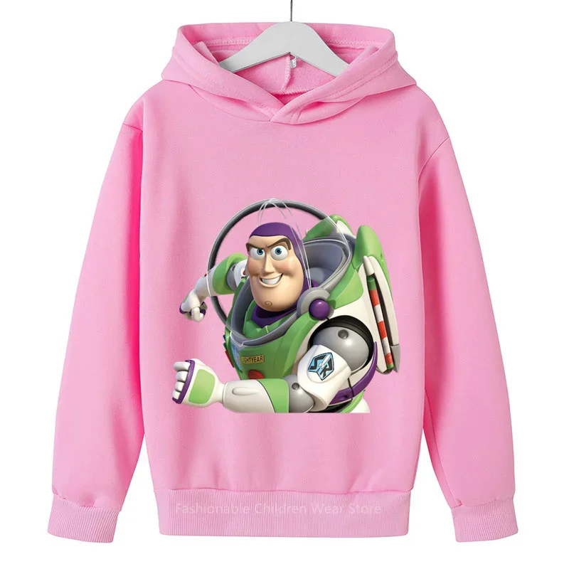 Disney Toy Story Hoodie 2024 - Cute Cartoon Print, Casual Korean Fashion for Children's Everyday Wear