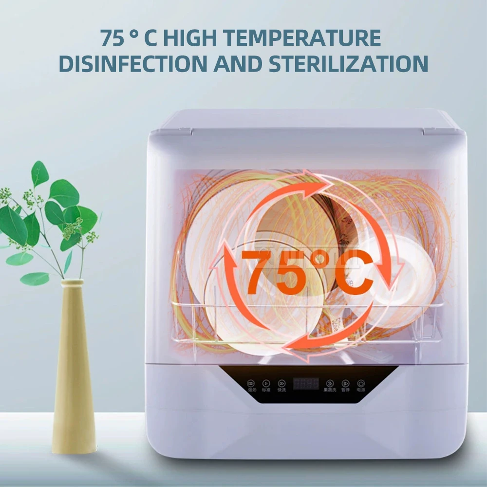 Countertop Electric Dish Washing Machine Kitchen Dish Bowl Lavavajillas